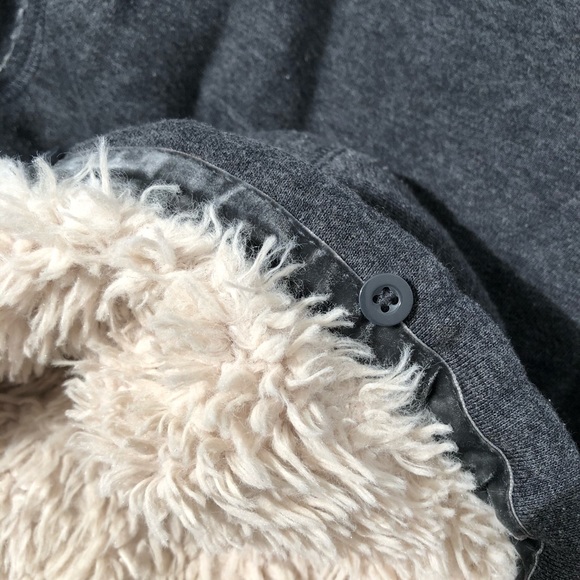 Freedom 2 Be American Vintage with Peace Sign Fur Lined Hoodie Size S - Picture 4 of 10